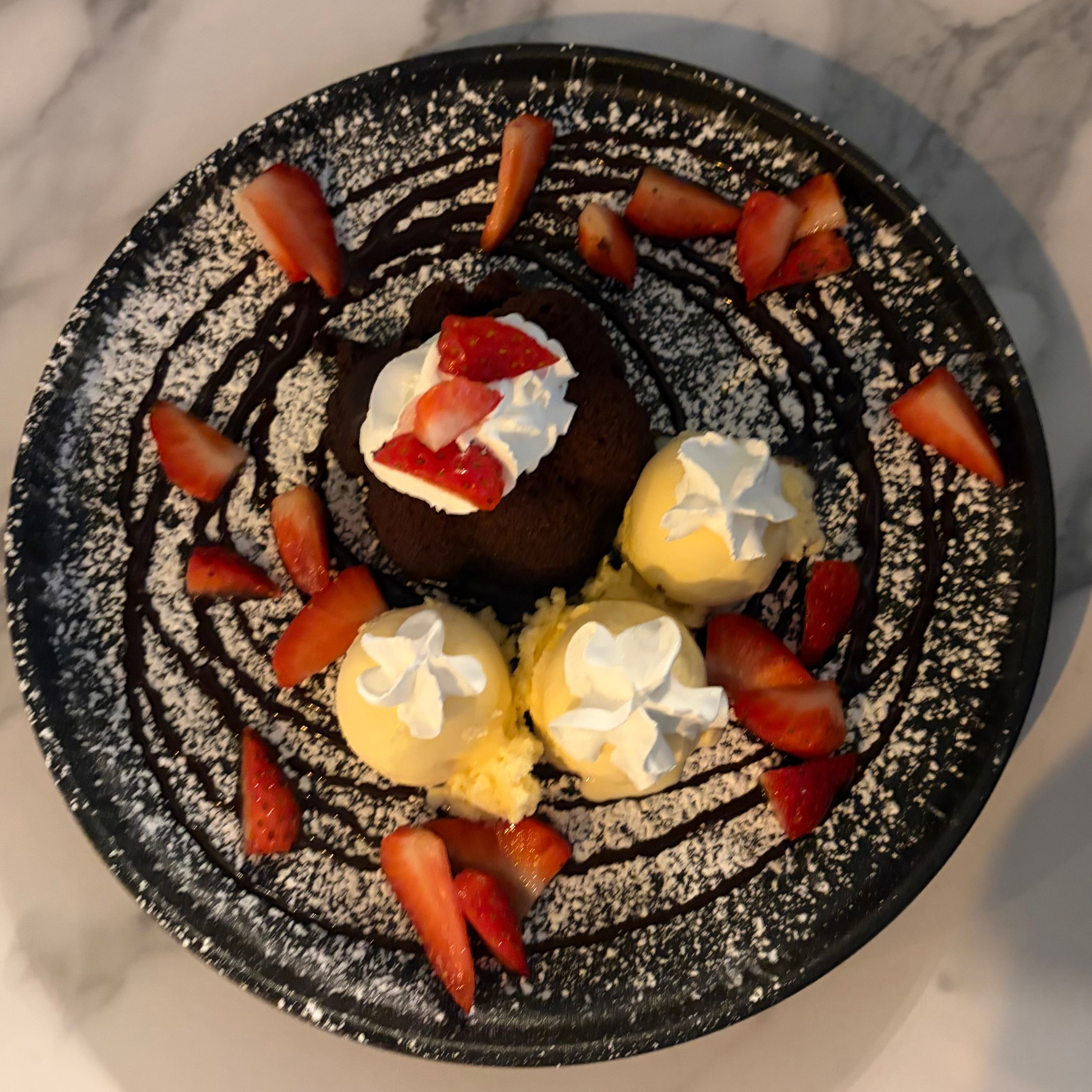 Chocolate/Ice Cream Lava Cake.